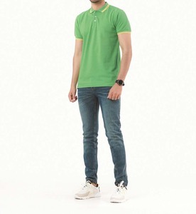 เสื้อเชิ้ตแขนสั้นสีเขียวสำหรับผู้ชาย ผ้าฝ้ายอ๊อกซ์ฟอร์ดสีพื้น ระบายอากาศได้ดี ทรงปกติ ดีไซน์กระดุม แห้งเร็ว - Product Image 2