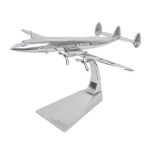 Modèle d'avion artisanal en métal, sur mesure, moulé à la main, finition polie brillante, avec hélice et base, fabriqué en Inde - Product Image 3