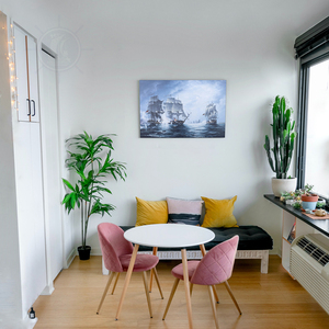 Impression sur toile de la bataille de Flamborough Head, peinture historique de bataille navale, art mural nautique, maritime, 89,15Lx3,3Wx59,7H cm - Product Image 6