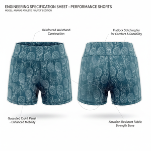 Shorts unis personnalisés pour vêtements de sport, avec broderie ou impression de logo, extensibles, respirants, pour fitness, entraînement et course à pied - Product Image 2