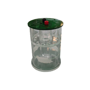 Cuve d'électrophorèse cylindrique en acrylique transparent, cellule de séparation, ensemble de tubes à essai en verre organique, équipement de laboratoire - Product Image 6