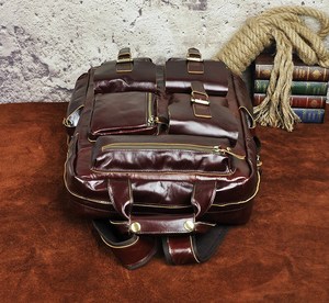 Premium Cowhide Leather <b>Backpack</b> <b>Waterproof</b> Anti-Theft Vintage Laptop Rucksack Travel Edition LBP-0337 - Product Image 4