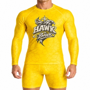 Combinaison de compression intégrale à manches longues pour homme, séchage rapide, qualité supérieure, confort optimal, pour la natation et le sport. - Product Image 1