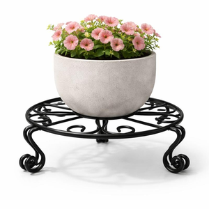 Soporte de Metal Negro para Plantas, Soporte Elevado para Macetas de Interior y Exterior, Exhibidor Decorativo para Jardín - Product Image 3