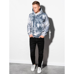 Sudadera con Capucha para Hombre, Estilo Urbano, Lavado Ácido, Manga Larga, Cómoda para Invierno, Ropa Casual para Hombre - Product Image 6