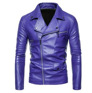 Chaqueta de Hombre de Alta Calidad al por Mayor, Personalizada, de Cuero PU Transpirable, Ecológica, Resistente al Viento, Estilo Casual de Negocios, con Logotipo Personalizado - Product Image 4