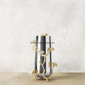 Modern European Hot Selling Bronze Geometric Tabletop <b>Vase</b> Handmade Decorative Flower <b>Vase</b> for Home Hotel Centerpiece From India - Product Image 5