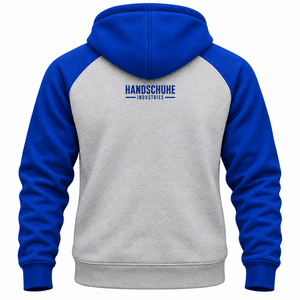 ผู้ผลิตเสื้อฮู้ดดี้กีฬา เสื้อฮู้ดดี้ลำลองผ้าฝ้ายผสมโพลีเอสเตอร์ ซิปคู่ ดีไซน์สุดเท่สำหรับผู้ชาย - Product Image 2