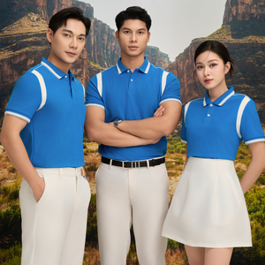 Vêtements de travail Polo T-Shirt 210g Durable Coton Poly Mélange Pratique Aisselle Contraste Broderie et Options d'expédition Express - Product Image 3