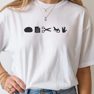 T-shirt Rock Paper Scissors Lizard Spock, T-shirt The Big Bang Theory, humoristique pour geeks et nerds, cadeau pour fans de The Big Bang Theory, cadeau pour geek - Product Image 1