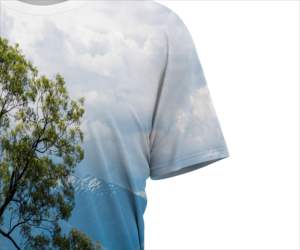 T-shirt pour homme en sublimation, manches courtes, léger, respirant, 100% coton, design galaxie, vêtements de sport, impression personnalisée, OEM ODM - Product Image 4