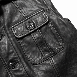 High Quality <b>Genuine</b> <b>Leather</b> <b>Jacket</b> for Everyday Wear with Custom Design Wholesale Price Available <b>Leather</b> <b>Jacket</b> For <b>Mens</b> - Product Image 2