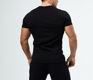 Camiseta Deportiva de Algodón y Bambú Ecológica de Alto Rendimiento para Hombre, Corte Ajustado, Tejido Elástico, Secado Rápido, para Fitness, Entrenamiento, Running - Product Image 2