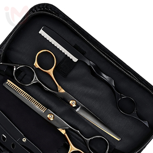 Kit de ciseaux à cheveux et de ciseaux à effiler en acier inoxydable, durables, de haute qualité, pour usage professionnel en salon de coiffure, outils de coiffure - Product Image 2