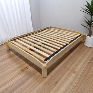 OEM/ODM Manufacturer Minimalist Wooden <b>Beds</b> Japanese Joinery Tool-free Rubberwood <b>Platform</b> <b>Bed</b> <b>Frame</b> Vietnam Bedroom Furniture - Product Image 1