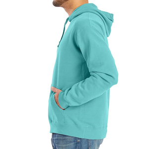 Sweat à capuche zippé surdimensionné en coton et polyester pour hommes, poids lourd 400gsm, logo personnalisé, hiver, coupe boxy, épaules tombantes, design uni, numérique - Product Image 6