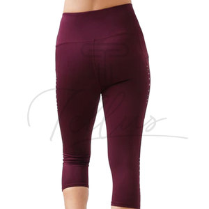 Women's High Waist Capri Leggings Spandex/Nylon Quick Dry Breathable Lightweight Plus Size Fitness Wear Low Price Hot Selling - Product Image 2