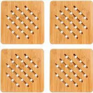 Durable Natural Stylish <b>Drink</b> Coasters Eco-Friendly Acacia Wooden Coaster Set for Home Office Classic Home Decoration - Product Image 1