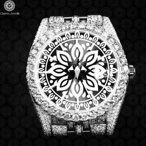 Montre de luxe pour femme Charm_Jewells, boîtier carré en acier inoxydable de 42 mm, cadran en cristal saphir, mouvement à quartz analogique, fermoir pliant - Product Image 1