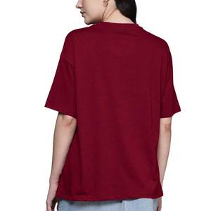 Camiseta de Cuello Redondo Extra Grande para Mujer, Color Sólido, Manga Corta, Corte Holgado, 100% Algodón Jersey, Transpirable, Estilo Casual para Todas las Temporadas - Product Image 3