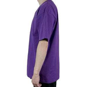 Camiseta de corte holgado y hombros caídos para hombre, estilo oversized, color liso - Product Image 2