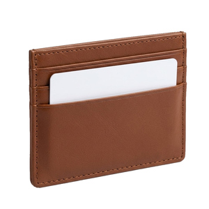 Minimalist Genuine Leather Slim 4 Inch Credit <b>Card</b> <b>Wallet</b> <b>Card</b> Holder Zipper Closure Customized Color OEM Brand 30mm Thickness - Product Image 6