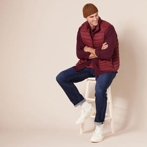 Gilet matelassé léger et réversible pour homme, respirant, avec logo personnalisable, style décontracté d'hiver, vêtements d'extérieur, style streetwear - Product Image 6