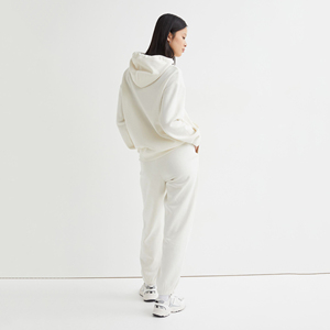 Custom <b>Women</b> Oversized Hoodie Sweatpants Set Blank <b>Fleece</b> Tracksuit Two Piece <b>Jogger</b> Set Casual Pullover Hooded Sweatshirt Match - Product Image 2