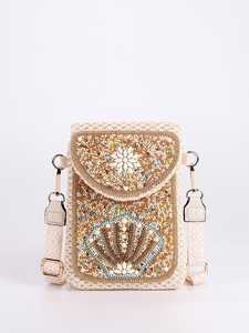 กระเป๋าลูกปัดหลากสีสัน ดีไซน์ใหม่ล่าสุด กระเป๋าสะพายไหล่ประดับลูกปัดทำมือ สำหรับเด็กหญิงและสตรี - Product Image 3