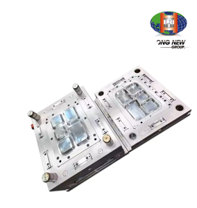 Plato de Plástico HIPS de 5 Compartimentos, Apto para Microondas y Ecológico, Marca LONGNEW |   Molde de Inyección de 4 Cavidades para la Fabricación de Bandejas para Servir Alimentos - Product Image 3