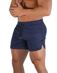 Gym wear <b>shorts</b> for Men's Breathable <b>Quick</b> <b>Dry</b> Embroidered Woven Mid Waist - Product Image 1