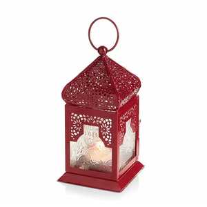 Set 2 Tall Black Stainless Steel Frame Eco-Friendly Heat Resistant Candle <b>Lantern</b> Glass <b>Hurricane</b> Cylinder Insert Holder <b>Lantern</b> - Product Image 5