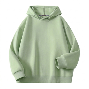 Hot Selling 100% Cotton Custom Design Blank Plain Men's Pullover Hoodies Best Quality Oversized Made in Pakistan - Product Image 2