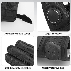 ถุงมือมอเตอร์ไซค์ดีไซน์ใหม่ ถุงมือมอเตอร์ไซค์หนังแท้ ถุงมือมอเตอร์ไซค์หนังวัว - Product Image 5