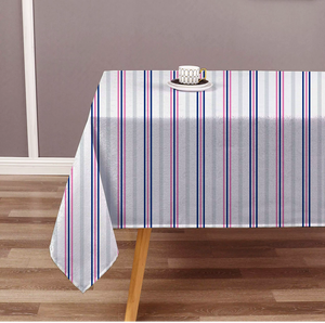 Nappe rayée en fil teint 100 % coton de haute qualité, couleur personnalisée, durable, lavable, tissée, pour table à manger, éco-responsable - Product Image 3