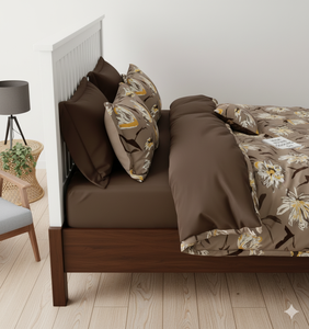 Ensemble de draps-housses en microfibre de qualité supérieure pour lit King Size - 400 fils, imprimé, durable, lavable, toutes saisons, usage hospitalier et hôtelier - Product Image 6