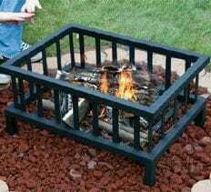 Brasero portable en acier pour extérieur, jardin, camping, patio, cour, avec support - Product Image 1
