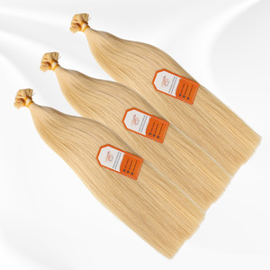 Vente en gros de 22 pouces extensions de cheveux à pointe plate en kératine brésilienne sans enchevêtrement style de vague de cheveux humains de qualité 12A au prix d'usine - Product Image 1