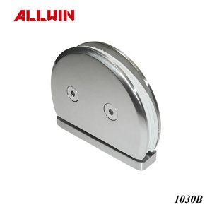 ALLWIN 1028 Charnière de porte en verre en laiton massif de type D, clip de suspension pour salle de bain en verre de 6 à 10 mm - Product Image 6