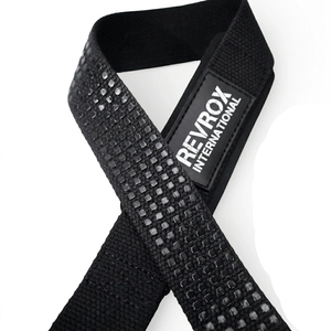 Sangles de musculation antidérapantes en silicone imprimées, ajustables, unisexes, en coton, avec logo personnalisé, pour la musculation, la force athlétique et le soulevé de terre - Product Image 5