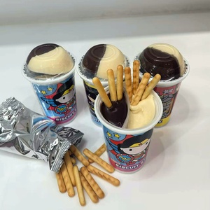 Biscotti a Bastoncino per Bambini Personalizzati all'Ingrosso, Deliziosi Biscotti con Crema al Cioccolato e Salsa al Cioccolato - Product Image 4