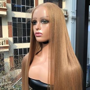 Peluca de encaje Base de seda transparente HD de pelo crudo europeo virgen personalizada de lujo para mujer - Product Image 5