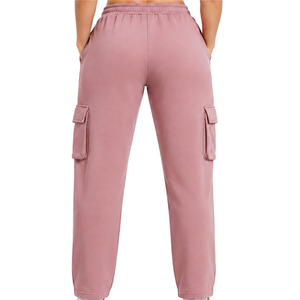 Pantalon de jogging personnalisé pour femme, style cargo décontracté, poches latérales à la taille, tissu doux, coupe confortable, taille ajustable, à porter sur le côté, pour femme - Product Image 2
