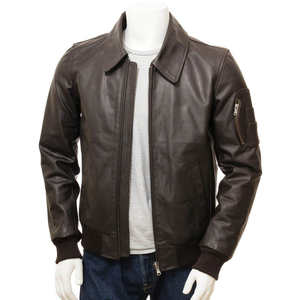 Chaqueta de Cuero de Moda para Hombre, Estilo Moderno, Chaqueta de Invierno para Hombre, Tejido Cálido, Color Sólido - Product Image 1