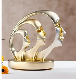 Mariner's Creation Abstract Half Human Face Showpiece Adornos para la decoración del hogar Estatua Sala de estar Dormitorio Mesa de escritorio de oficina - Product Image 1