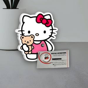 Pestañas Magnéticas de Acero Inoxidable con Diseño de Hello Kitty, Oso de Peluche, Mariposa y Diamante Cuadrado, Marca Privada - Product Image 5