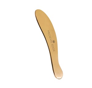 Outil de massage ayurvédique original en forme de S, 100 % pur, grand Kansa Gua Sha, pour le corps et le visage, anti-rides, style médiéval - Product Image 6