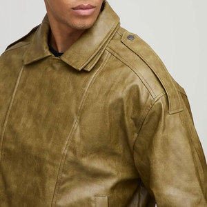 Chaqueta de Cuero para Hombre de Primera Calidad, Precios Bajos, Tela Cómoda, Estilo Moderno, Chaqueta de Cuero para Motociclista, Venta Directa de Fábrica - Product Image 4