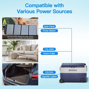 53 Quart Dual Zone Portable <b>Car</b> <b>Refrigerator</b> with APP Control and Compressor Cooling - Product Image 3
