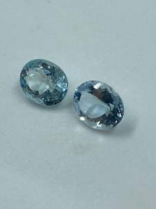 Piedra Preciosa de Aguamarina Natural de Alta Calidad, Corte Ovalado, 2 Piezas, 4.40 Quilates, 8x10MM, para Fabricación de Joyería y Anillos - Product Image 5